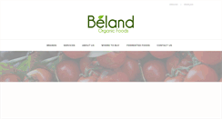 Desktop Screenshot of belandorganicfoods.com